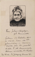 KT 1989 089
<br/>
Portret van de 100-jarige Julie v. Kügelen (geb. 28.10.1805)
<br/>
<em>Anoniem (19de eeuw)</em>